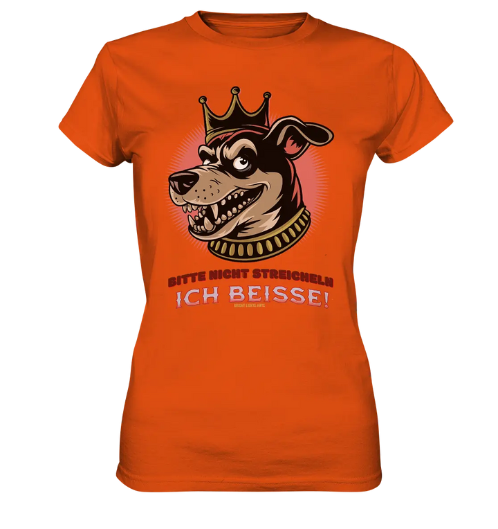 Nicht Streicheln - Ich Beiße! - Ladies Premium Shirt Bright Lights Arts