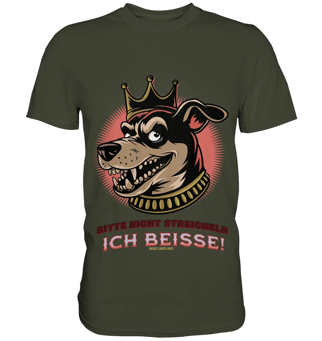 Nicht Streicheln - Ich Beiße! - Premium Shirt Bright Lights Arts