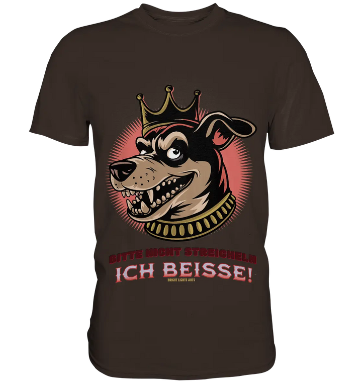 Nicht Streicheln - Ich Beiße! - Premium Shirt Bright Lights Arts