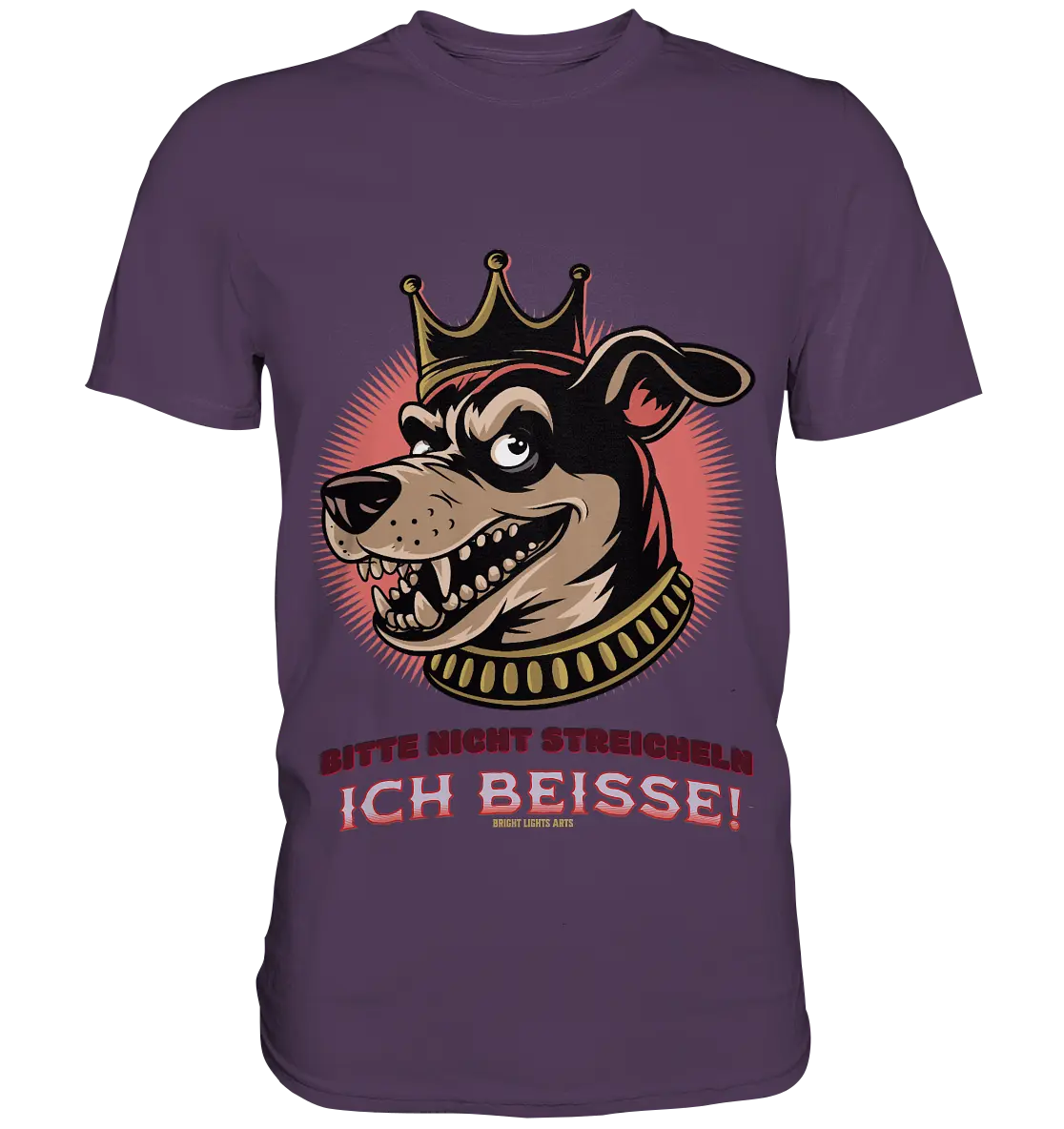 Nicht Streicheln - Ich Beiße! - Premium Shirt Bright Lights Arts