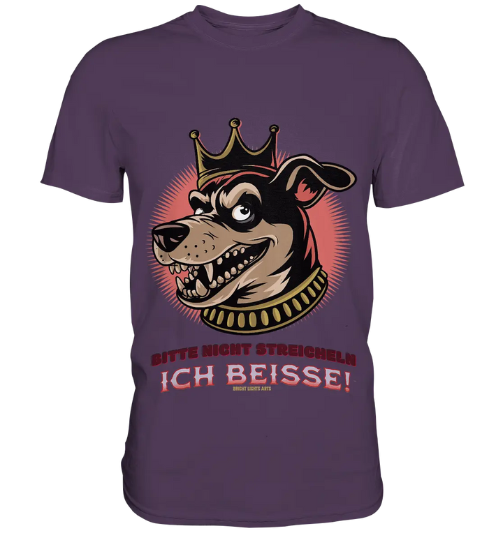 Nicht Streicheln - Ich Beiße! - Premium Shirt Bright Lights Arts