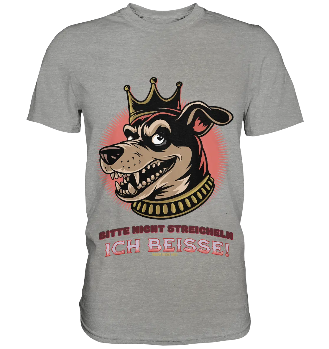 Nicht Streicheln - Ich Beiße! - Premium Shirt Bright Lights Arts