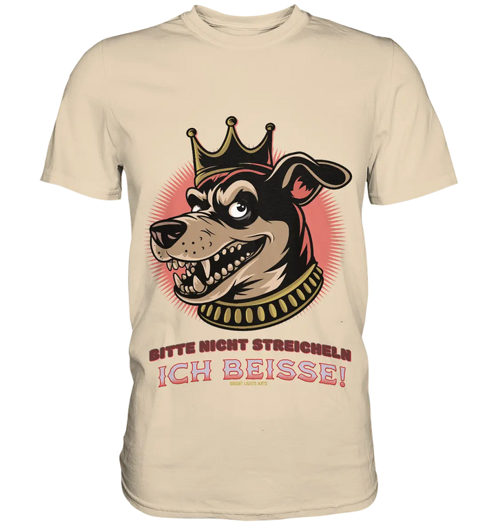 Nicht Streicheln - Ich Beiße! - Premium Shirt Bright Lights Arts