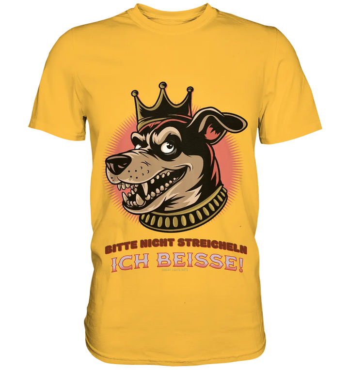 Nicht Streicheln - Ich Beiße! - Premium Shirt Bright Lights Arts