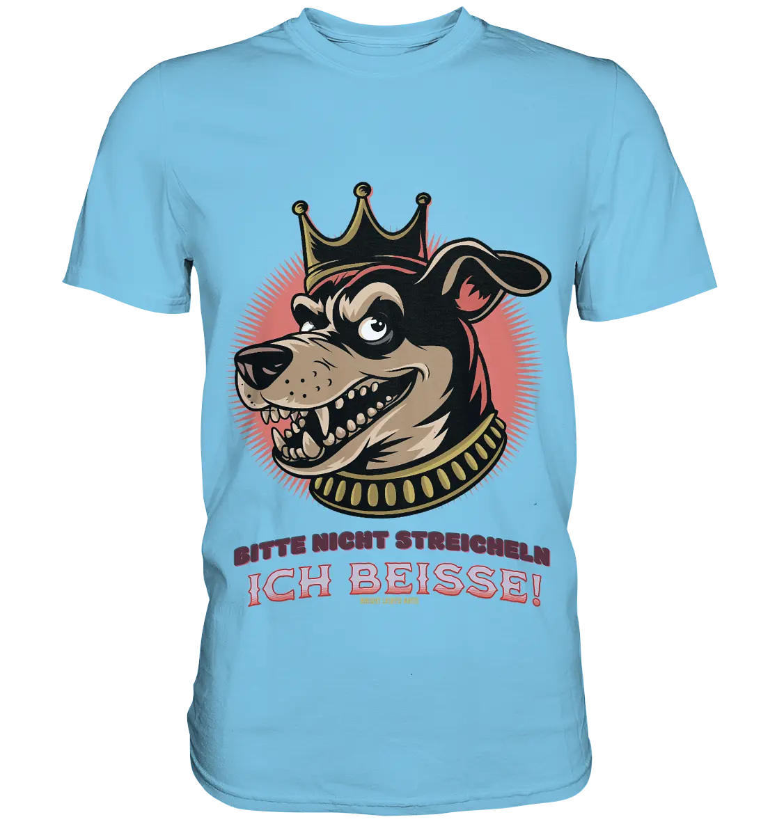 Nicht Streicheln - Ich Beiße! - Premium Shirt Bright Lights Arts