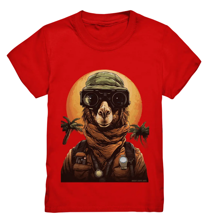 Night Ops Camel – Abenteuerliches und humorvolles Wüstendesign - Kids Premium Shirt Bright Lights Arts