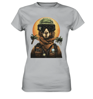 Night Ops Camel – Abenteuerliches und humorvolles Wüstendesign - Ladies Premium Shirt Bright Lights Arts