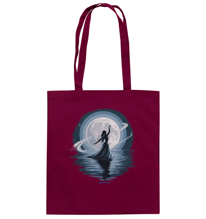 Nightfall Elegance Die Tänzerin im Mondlicht - Baumwolltasche Bright Lights Arts