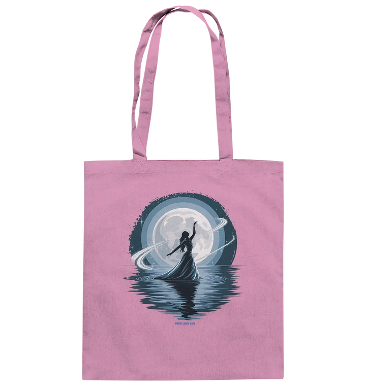 Nightfall Elegance Die Tänzerin im Mondlicht - Baumwolltasche Bright Lights Arts
