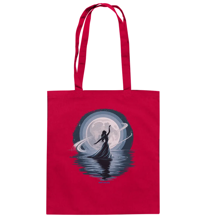 Nightfall Elegance Die Tänzerin im Mondlicht - Baumwolltasche Bright Lights Arts
