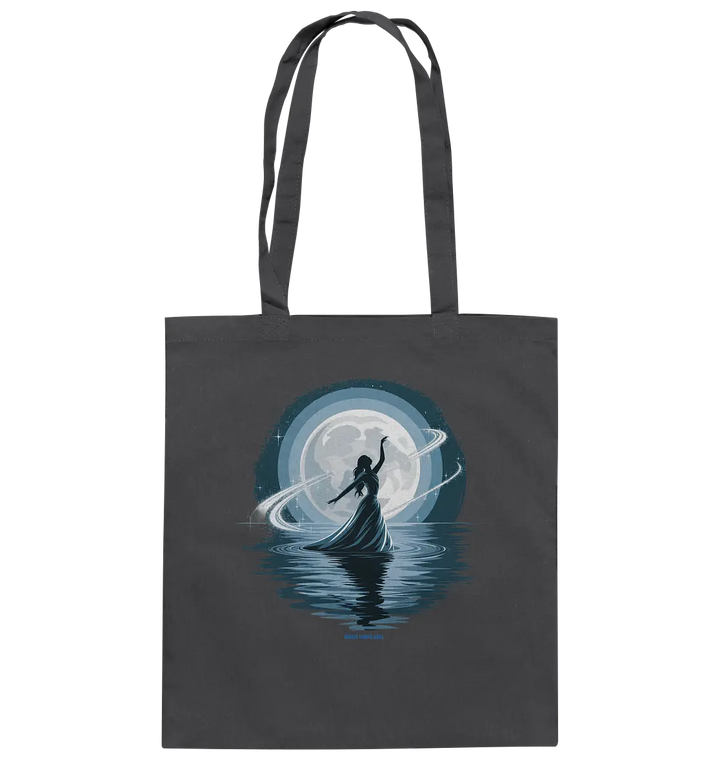 Nightfall Elegance Die Tänzerin im Mondlicht - Baumwolltasche Bright Lights Arts