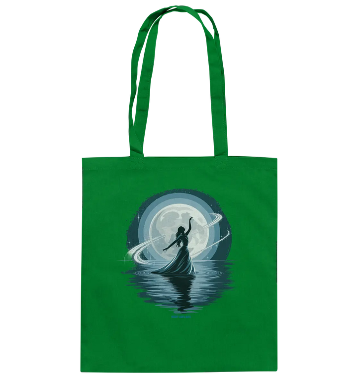 Nightfall Elegance Die Tänzerin im Mondlicht - Baumwolltasche Bright Lights Arts