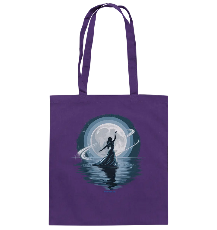 Nightfall Elegance Die Tänzerin im Mondlicht - Baumwolltasche Bright Lights Arts