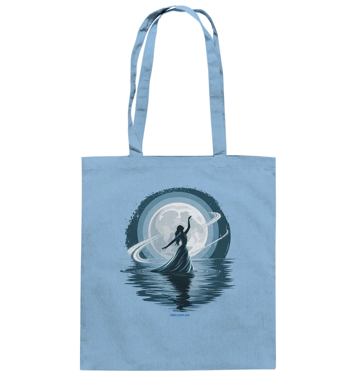 Nightfall Elegance Die Tänzerin im Mondlicht - Baumwolltasche Bright Lights Arts