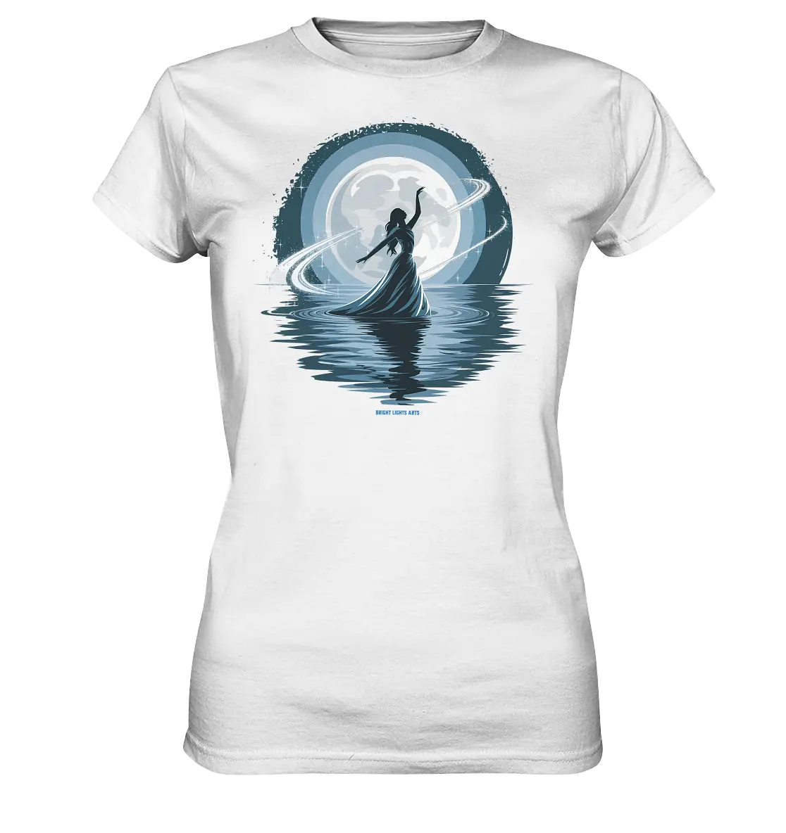 Nightfall Elegance Die Tänzerin im Mondlicht - Ladies Premium Shirt Bright Lights Arts