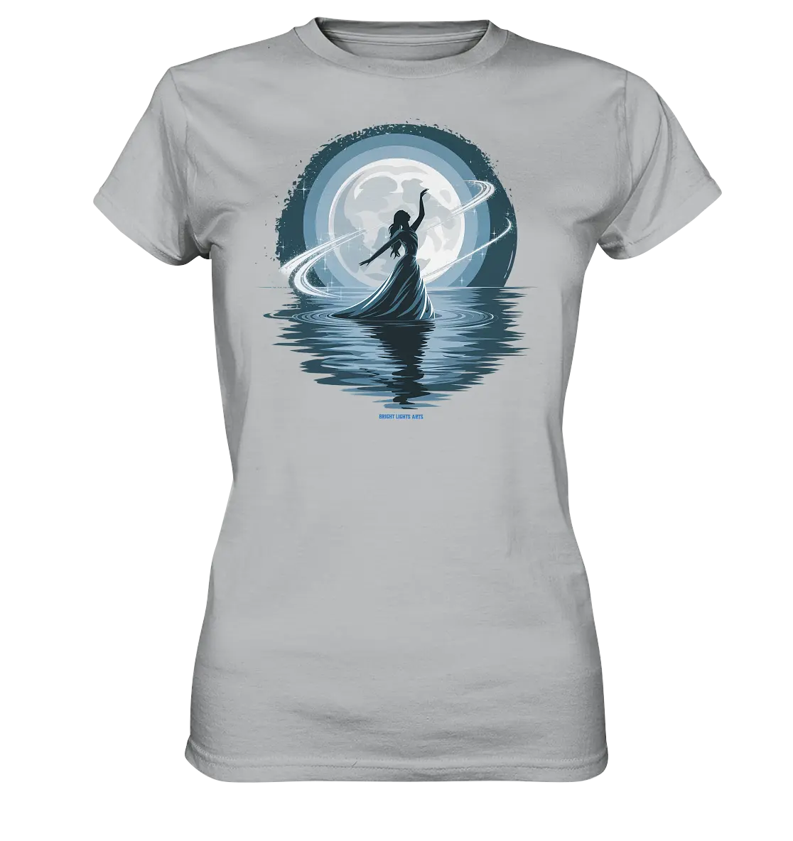 Nightfall Elegance Die Tänzerin im Mondlicht - Ladies Premium Shirt Bright Lights Arts
