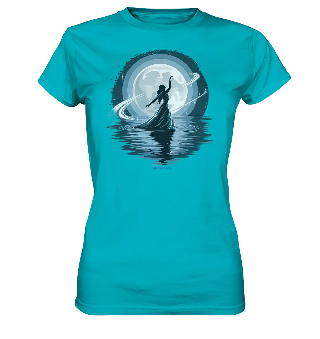 Nightfall Elegance Die Tänzerin im Mondlicht - Ladies Premium Shirt Bright Lights Arts