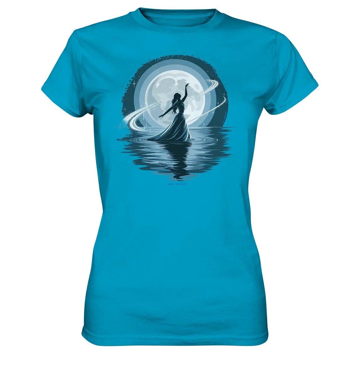 Nightfall Elegance Die Tänzerin im Mondlicht - Ladies Premium Shirt Bright Lights Arts