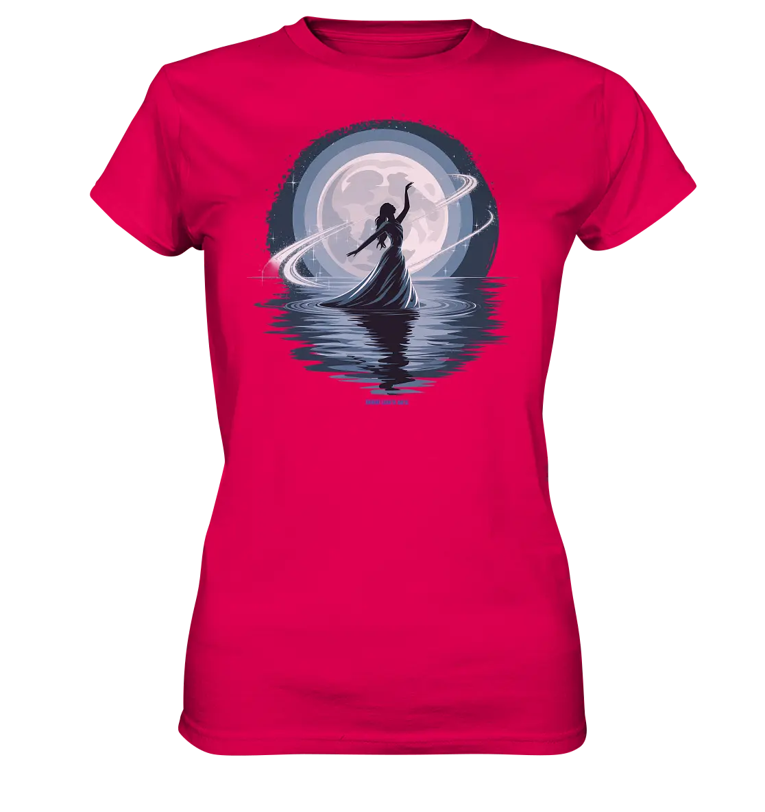 Nightfall Elegance Die Tänzerin im Mondlicht - Ladies Premium Shirt Bright Lights Arts