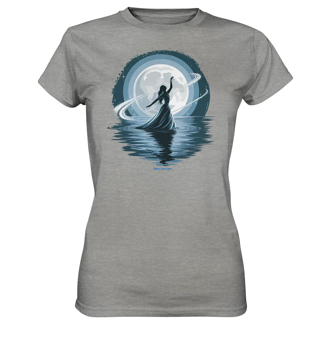 Nightfall Elegance Die Tänzerin im Mondlicht - Ladies Premium Shirt Bright Lights Arts