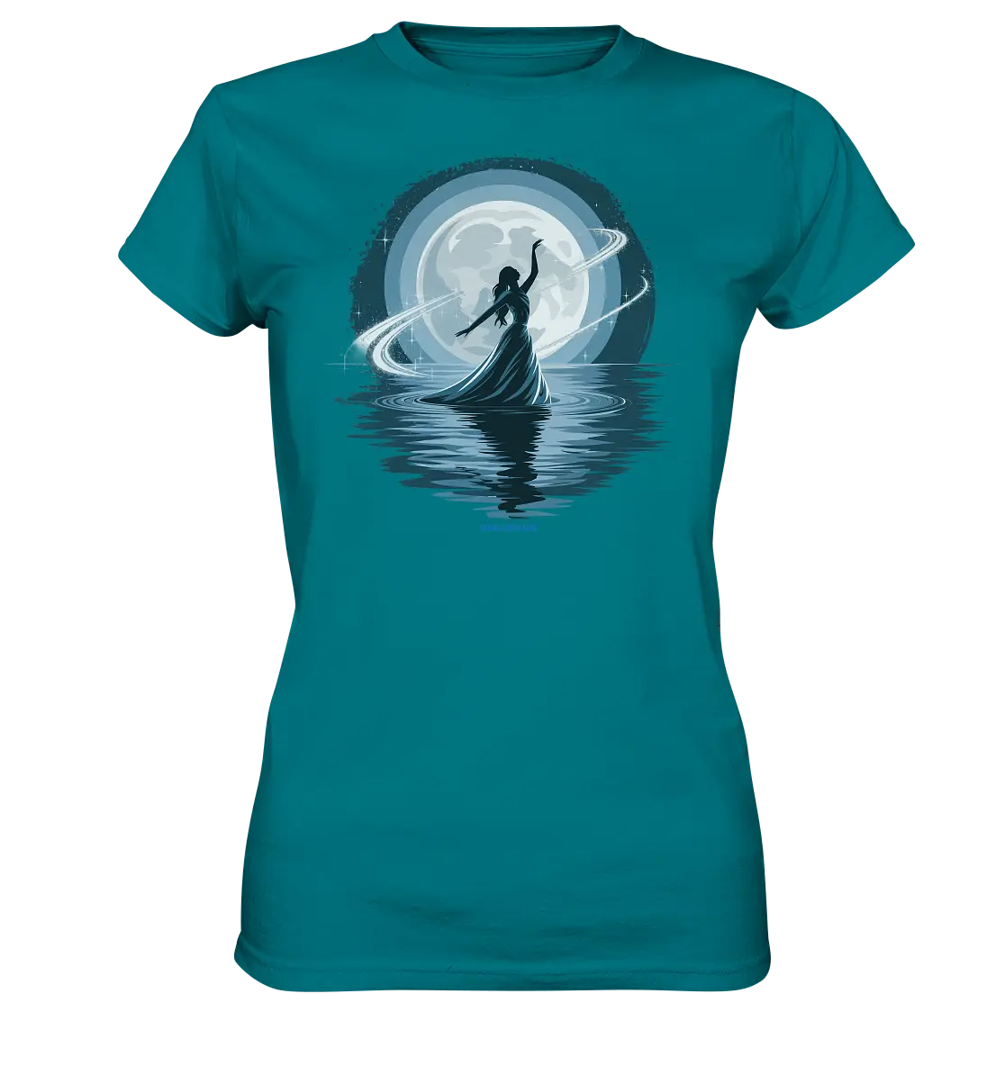 Nightfall Elegance Die Tänzerin im Mondlicht - Ladies Premium Shirt Bright Lights Arts