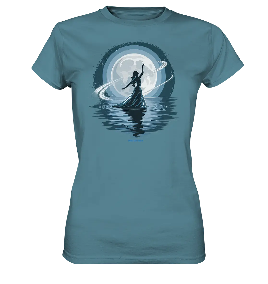 Nightfall Elegance Die Tänzerin im Mondlicht - Ladies Premium Shirt Bright Lights Arts