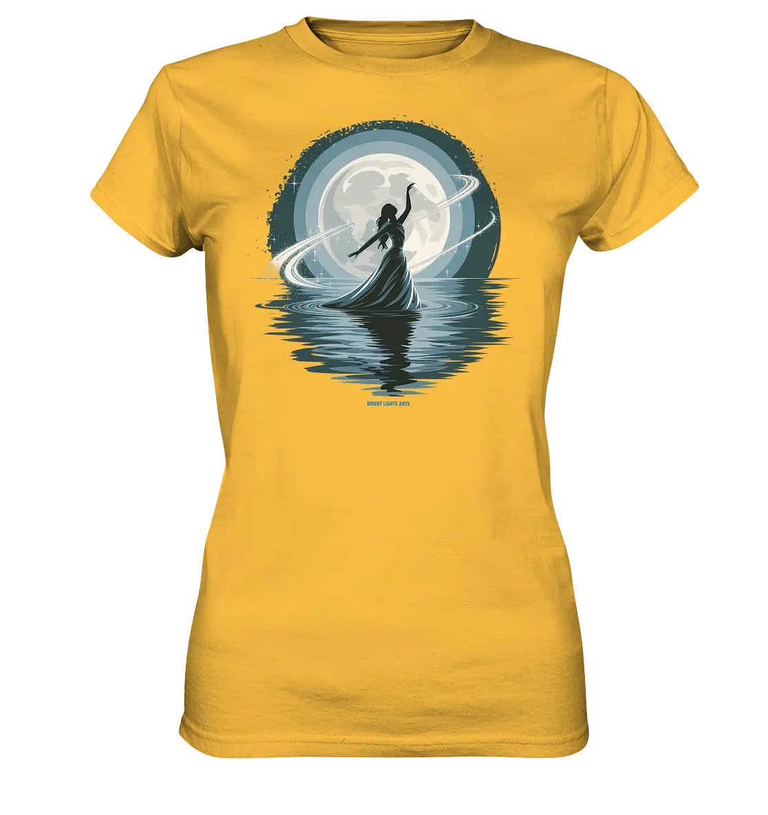Nightfall Elegance Die Tänzerin im Mondlicht - Ladies Premium Shirt Bright Lights Arts