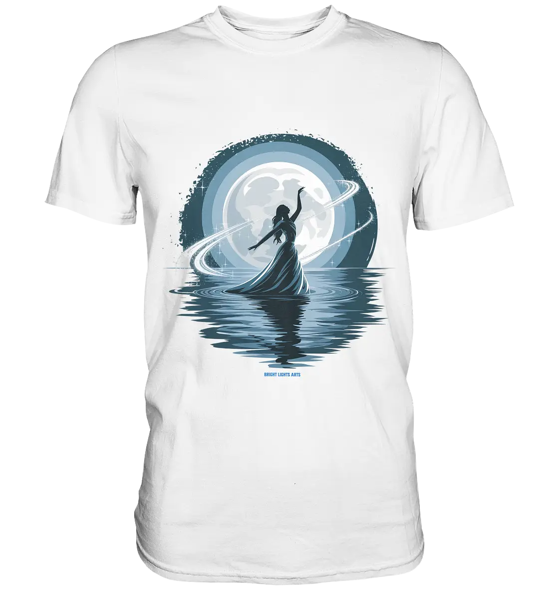 Nightfall Elegance Die Tänzerin im Mondlicht - Premium Shirt Bright Lights Arts