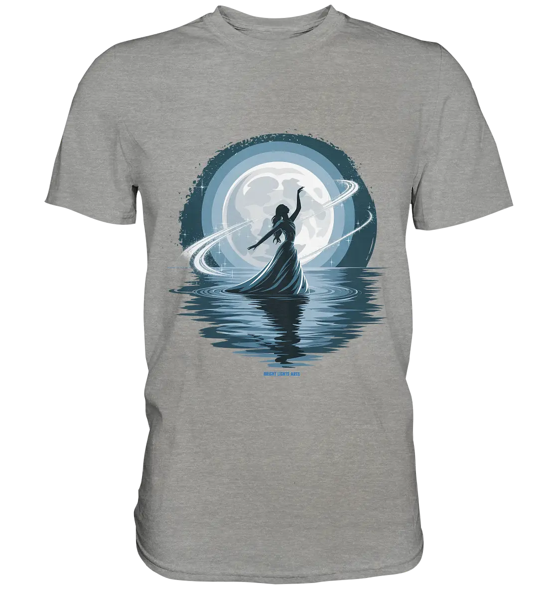 Nightfall Elegance Die Tänzerin im Mondlicht - Premium Shirt Bright Lights Arts