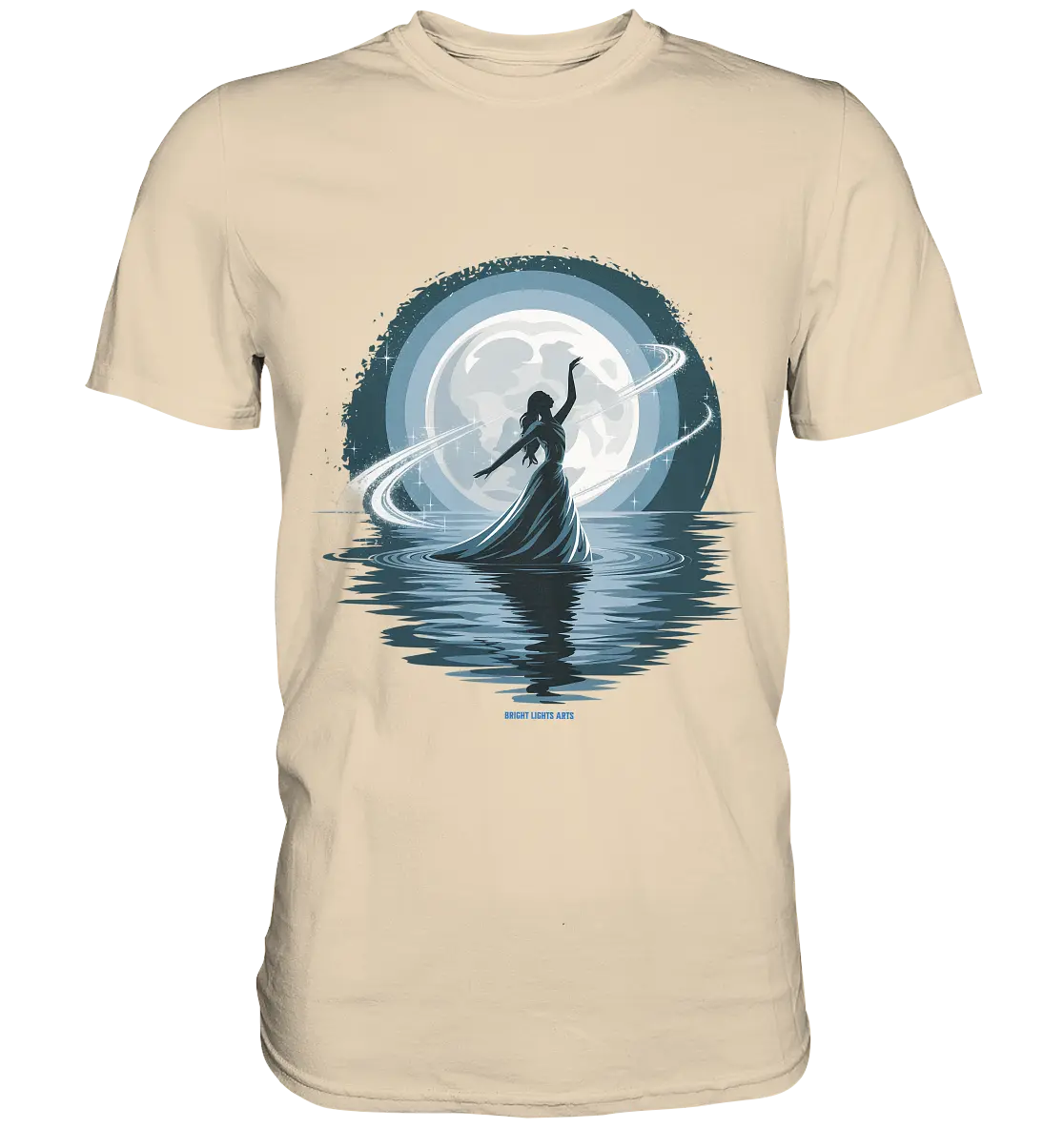 Nightfall Elegance Die Tänzerin im Mondlicht - Premium Shirt Bright Lights Arts