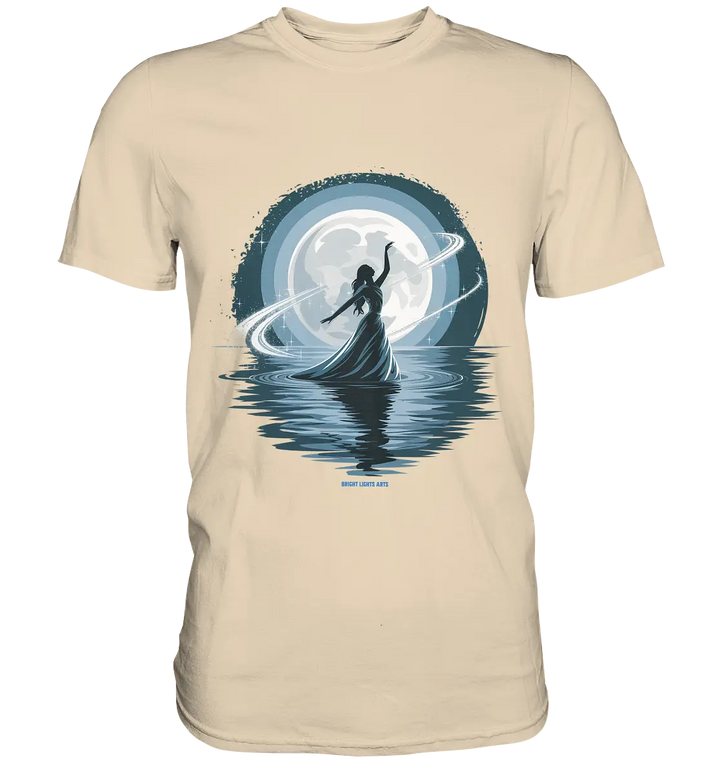Nightfall Elegance Die Tänzerin im Mondlicht - Premium Shirt Bright Lights Arts