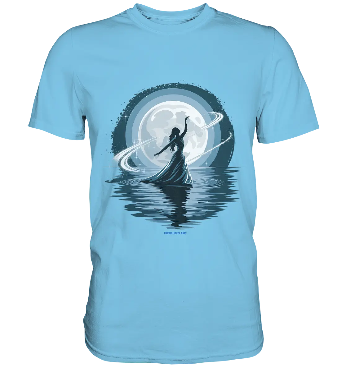 Nightfall Elegance Die Tänzerin im Mondlicht - Premium Shirt Bright Lights Arts
