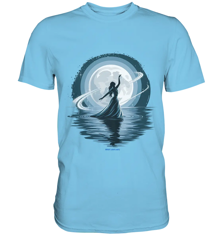 Nightfall Elegance Die Tänzerin im Mondlicht - Premium Shirt Bright Lights Arts