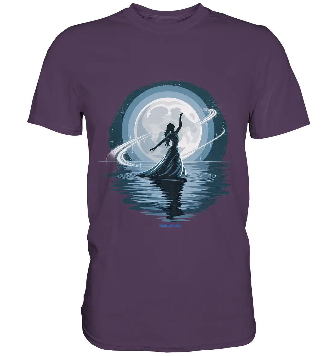Nightfall Elegance Die Tänzerin im Mondlicht - Premium Shirt Bright Lights Arts