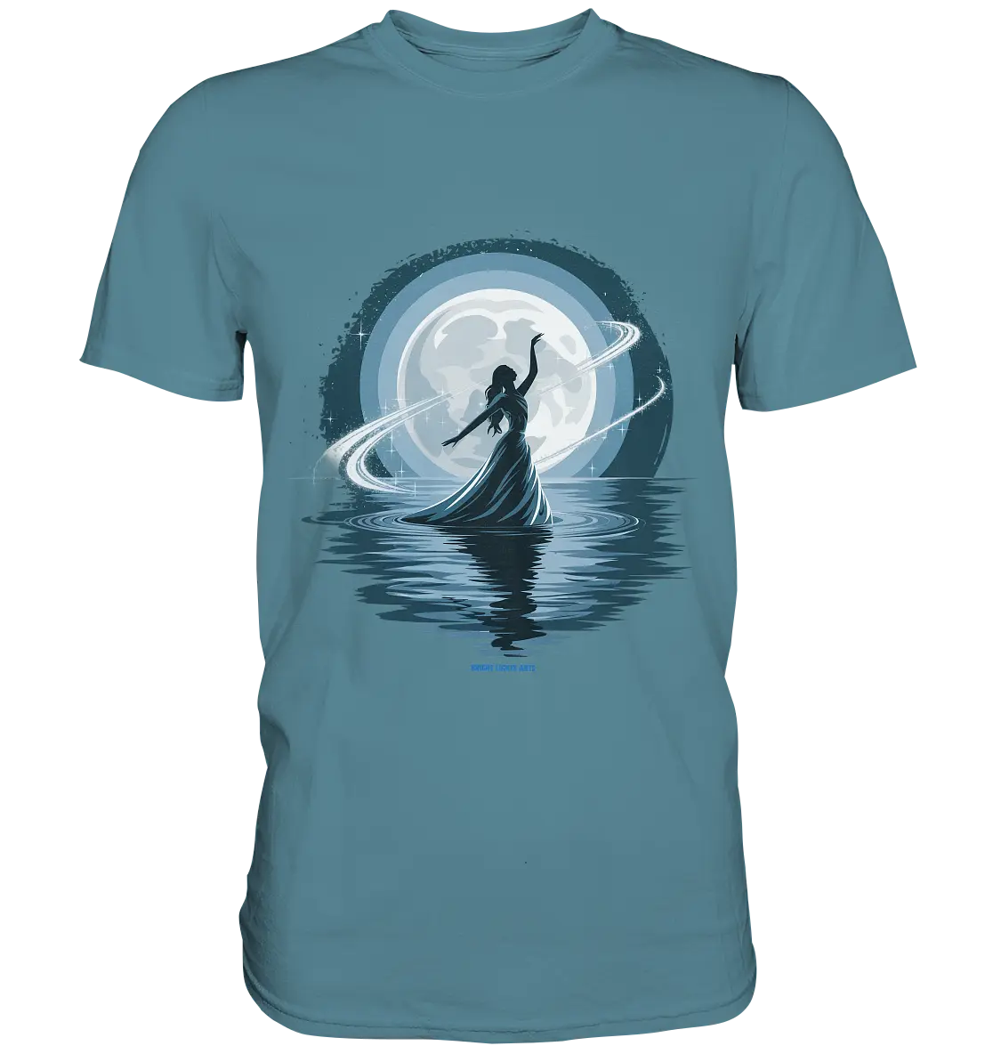 Nightfall Elegance Die Tänzerin im Mondlicht - Premium Shirt Bright Lights Arts