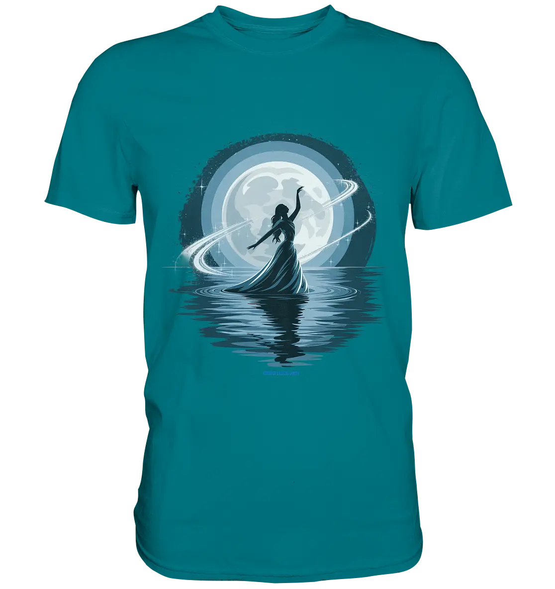 Nightfall Elegance Die Tänzerin im Mondlicht - Premium Shirt Bright Lights Arts