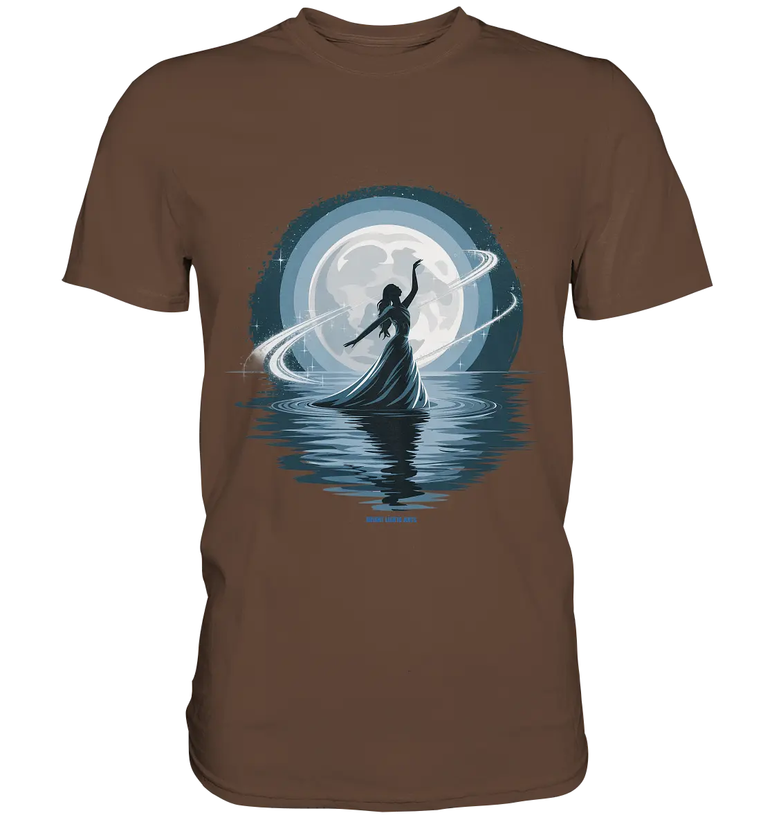 Nightfall Elegance Die Tänzerin im Mondlicht - Premium Shirt Bright Lights Arts