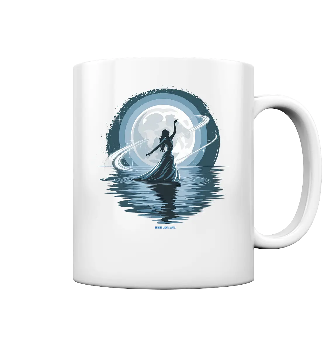 Nightfall Elegance Die Tänzerin im Mondlicht - Tasse glossy Bright Lights Arts