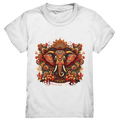 Ornamentaler Elefant: Kunstvolle Farbenpracht - Kids Premium Shirt Bright Lights Arts