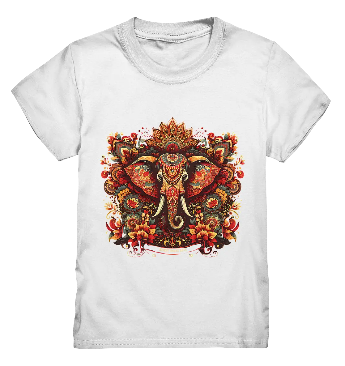 Ornamentaler Elefant: Kunstvolle Farbenpracht - Kids Premium Shirt Bright Lights Arts