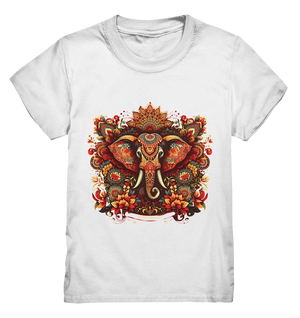 Ornamentaler Elefant: Kunstvolle Farbenpracht - Kids Premium Shirt Bright Lights Arts