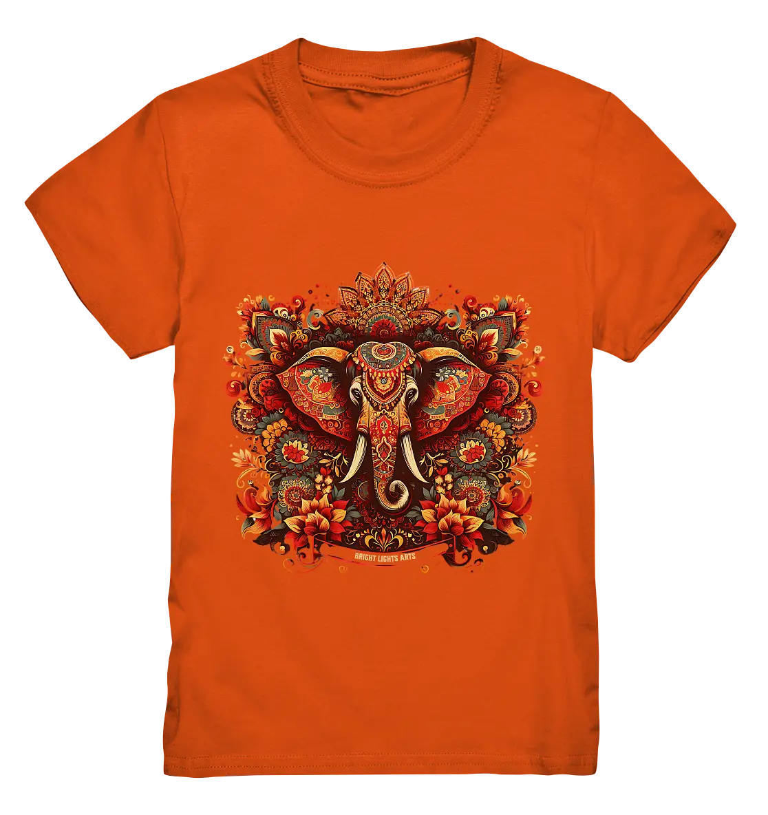 Ornamentaler Elefant: Kunstvolle Farbenpracht - Kids Premium Shirt Bright Lights Arts