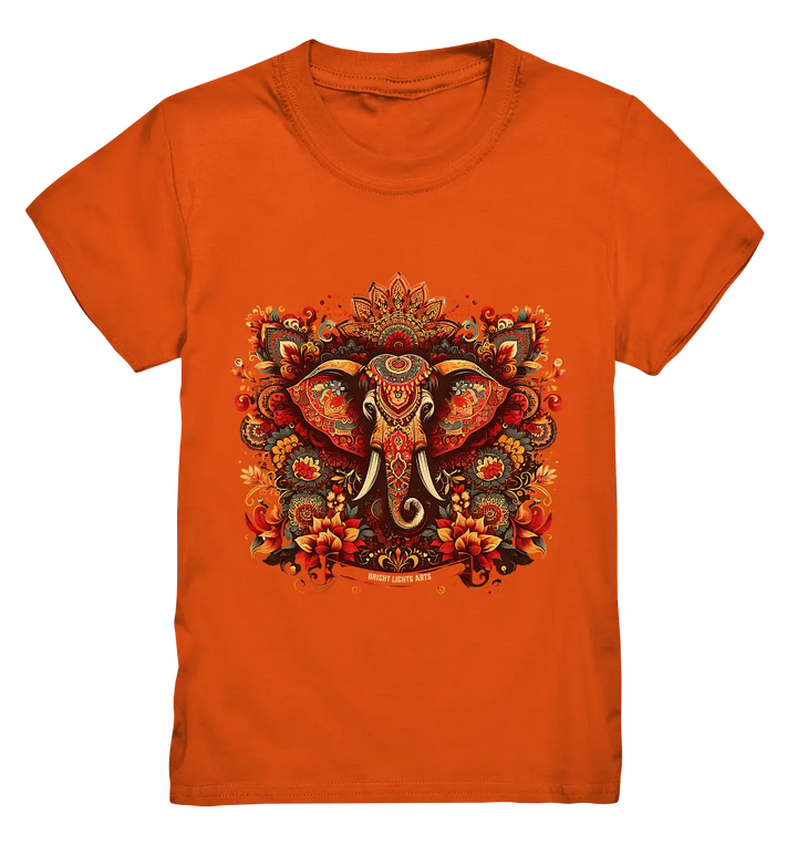 Ornamentaler Elefant: Kunstvolle Farbenpracht - Kids Premium Shirt Bright Lights Arts