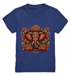 Ornamentaler Elefant: Kunstvolle Farbenpracht - Kids Premium Shirt Bright Lights Arts