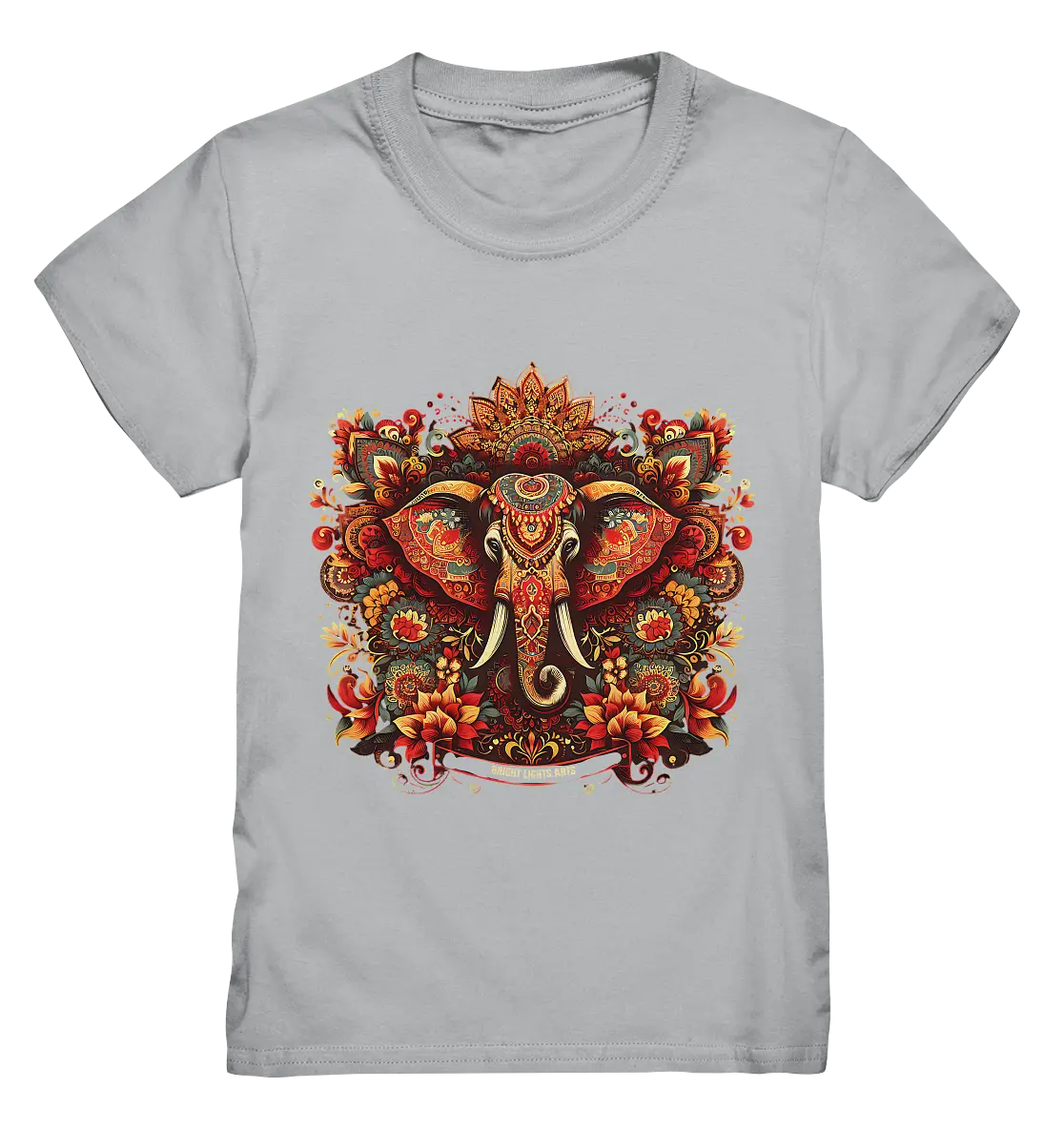 Ornamentaler Elefant: Kunstvolle Farbenpracht - Kids Premium Shirt Bright Lights Arts