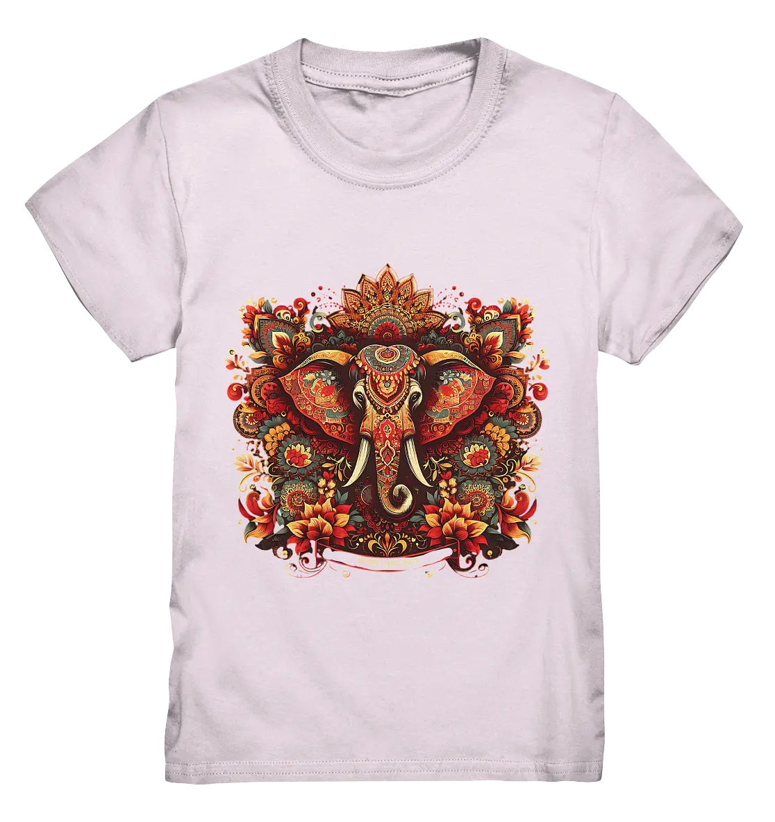 Ornamentaler Elefant: Kunstvolle Farbenpracht - Kids Premium Shirt Bright Lights Arts