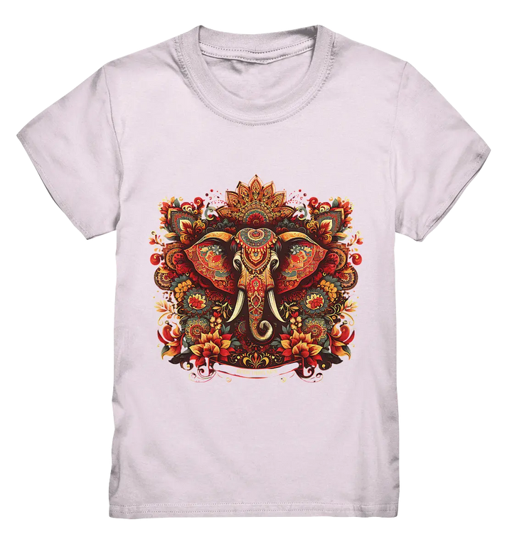 Ornamentaler Elefant: Kunstvolle Farbenpracht - Kids Premium Shirt Bright Lights Arts