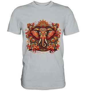 Ornamentaler Elefant: Kunstvolle Farbenpracht - Premium Shirt Bright Lights Arts