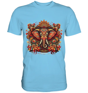 Ornamentaler Elefant: Kunstvolle Farbenpracht - Premium Shirt Bright Lights Arts