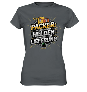PACKER: Unsichtbare Helden der Logistik – Ein Design für Berufsstolz - Ladies Premium Shirt - Bright Lights Arts